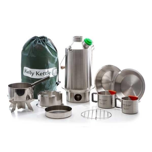 Kelly Kettle Kit ultime pour le camp de base - Acier inoxydable NOUVEAU