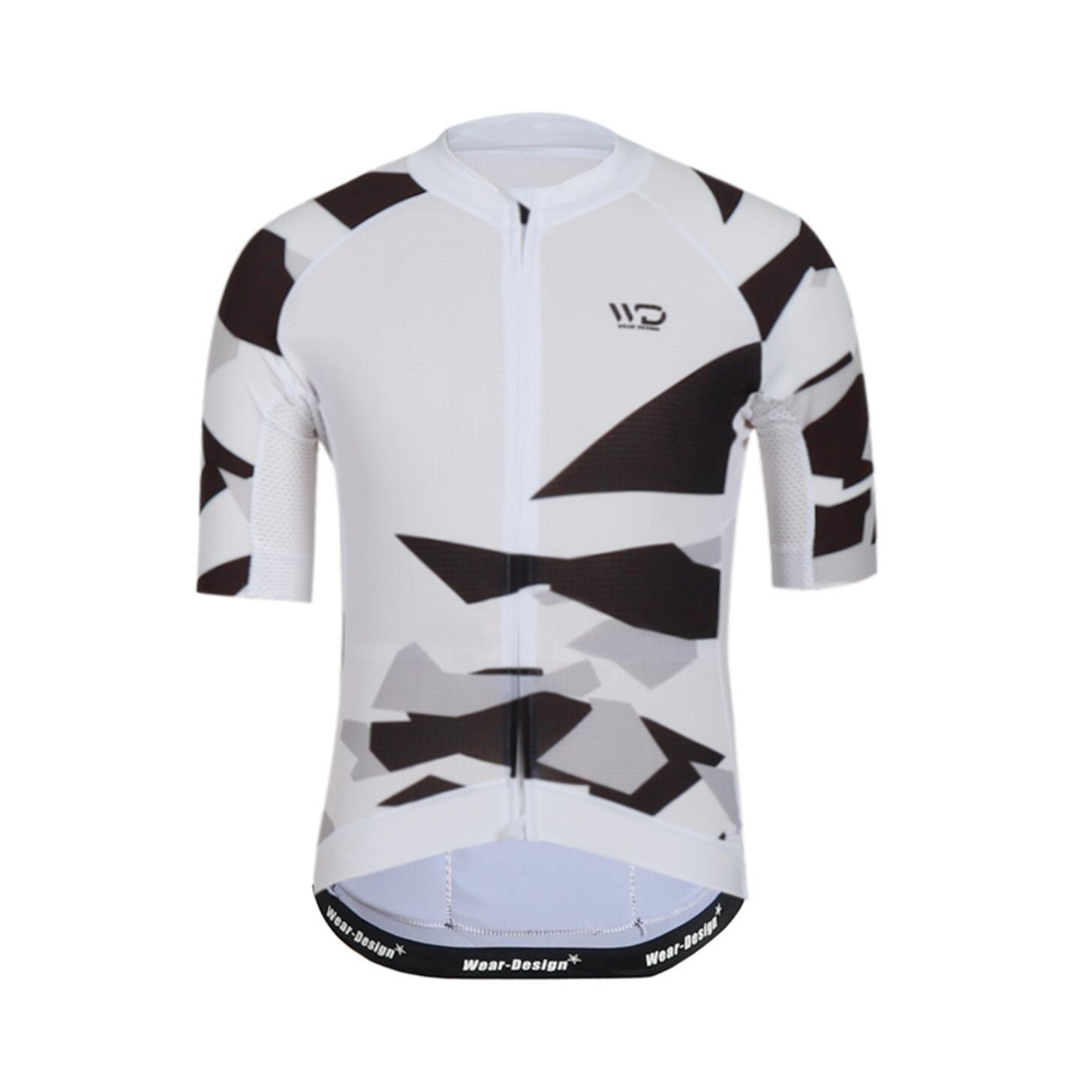 CAMO Fahrradtrikot Weiß/Schwarz