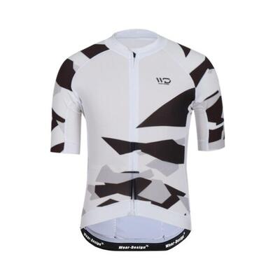 Maglia da ciclismo CAMO Bianco/nero
