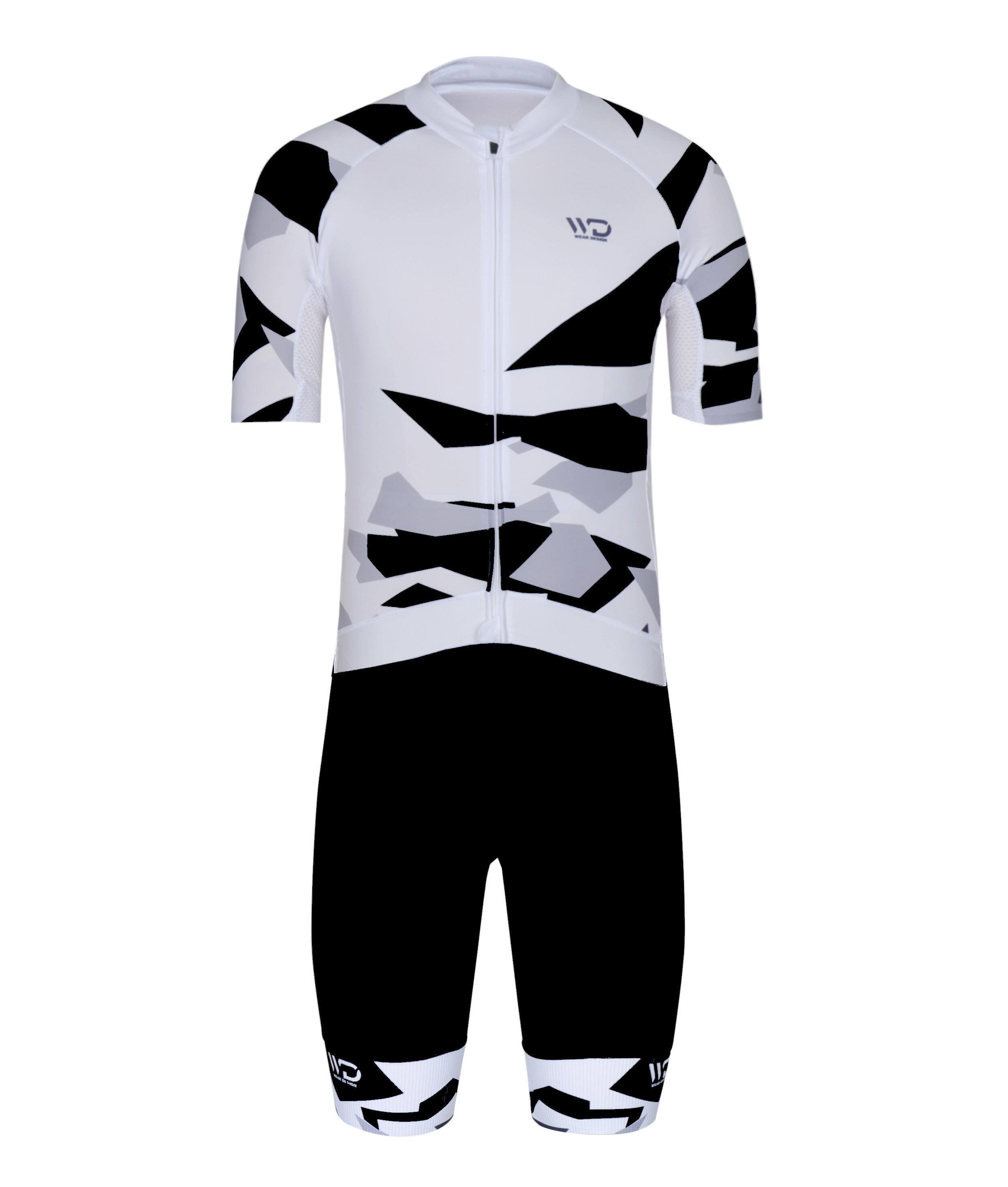 CAMO Fahrradtrikot Weiß/Schwarz 4/4