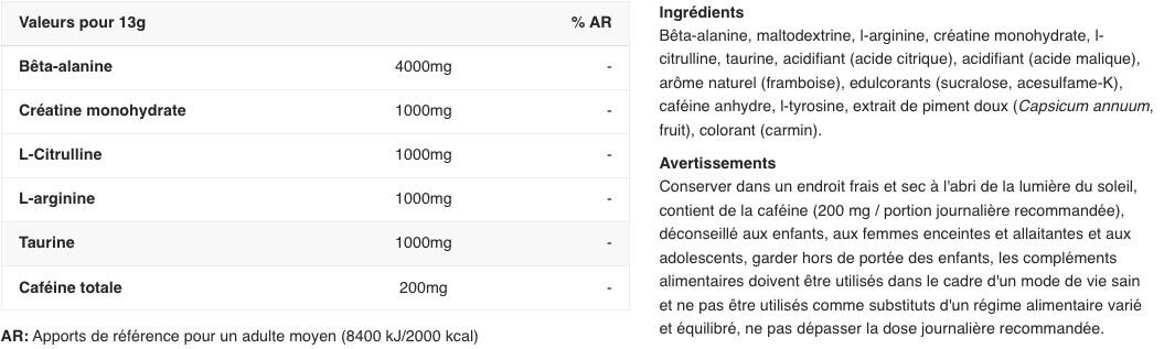Pre-workout - Pre-workout Overdrive - Cerise Citron Vert 390g 2/3