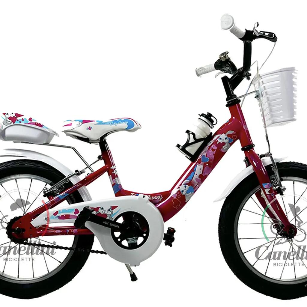 Girl's bike Canellini VENERE 16" BABY BUNNY - Fuchsia