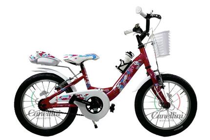 Vélo de fille Canellini VENERE 16" BABY BUNNY - Bleu clair