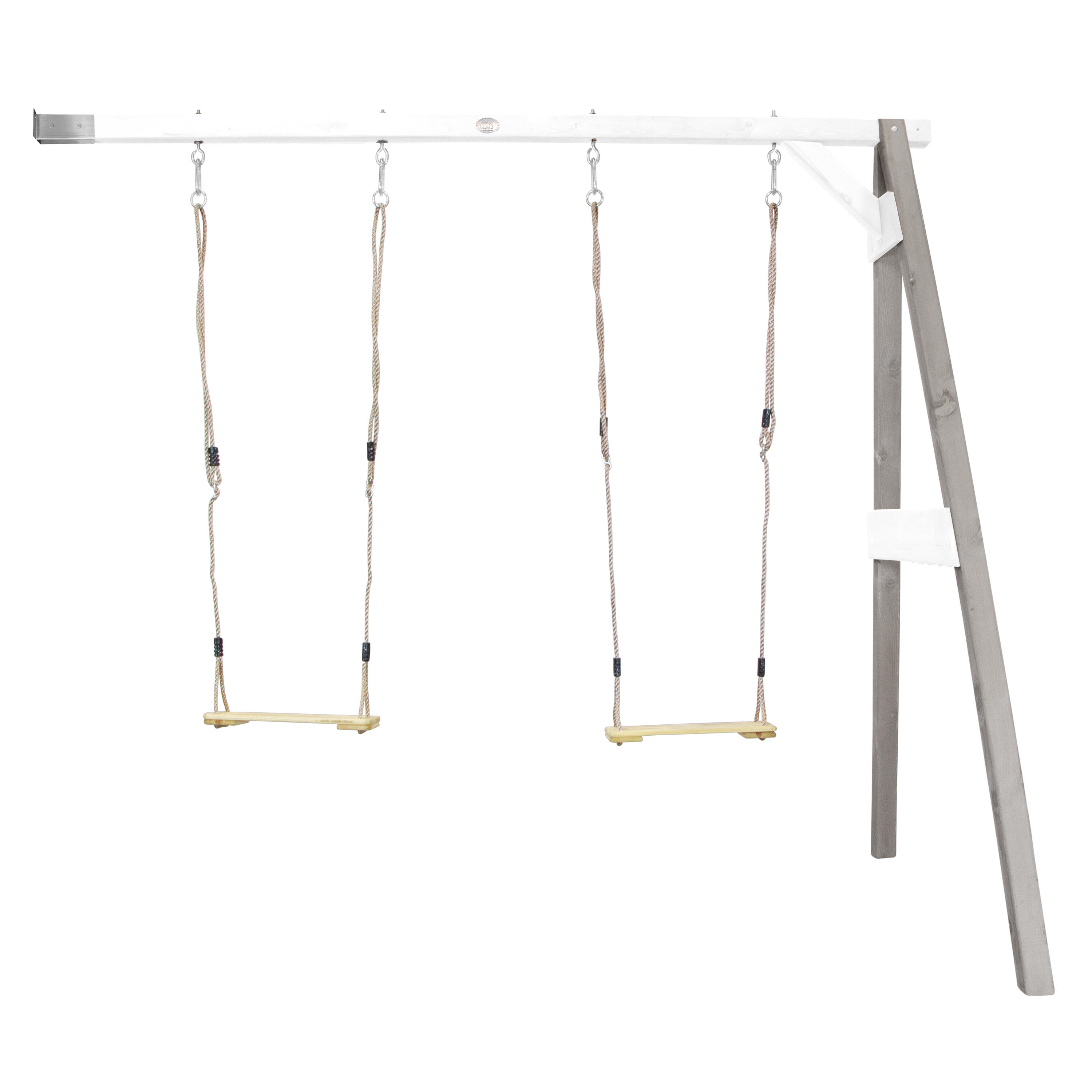 AXI AXI Altalena da parete in legno FSC Grigio / Bianco con 2 altalene