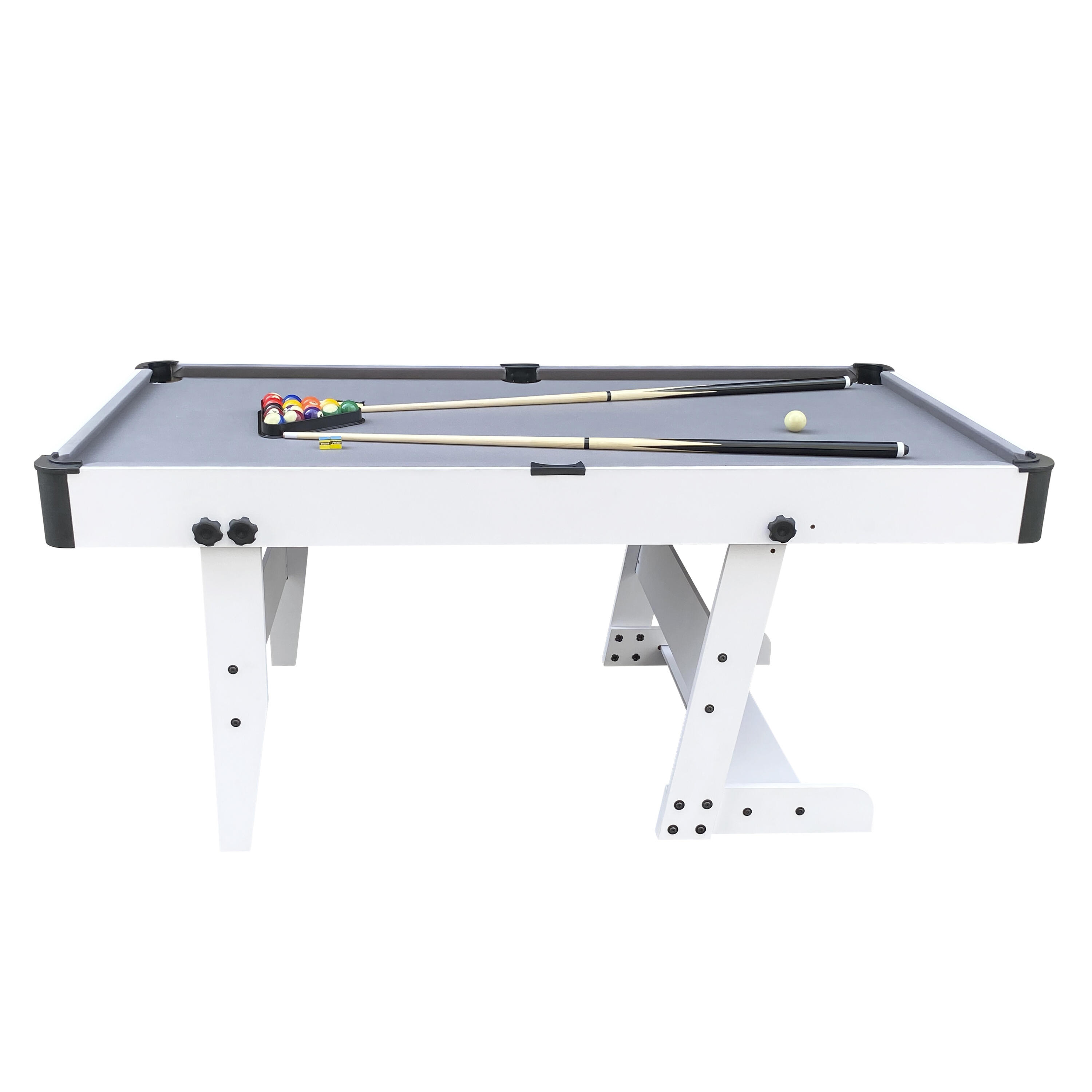 Cougar Hustle XL Pooltafel opklapbare 6ft, Witte, 40kg 4/7