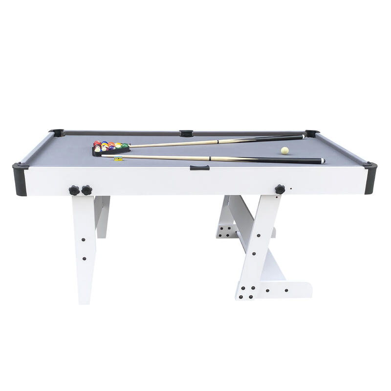 Cougar Hustle L Table de Billard, 5ft blanc / gris | Accessoires inclus