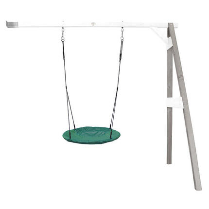 Portique/Balançoire nid d'oiseau Vert, Summer, Blanche/Marron