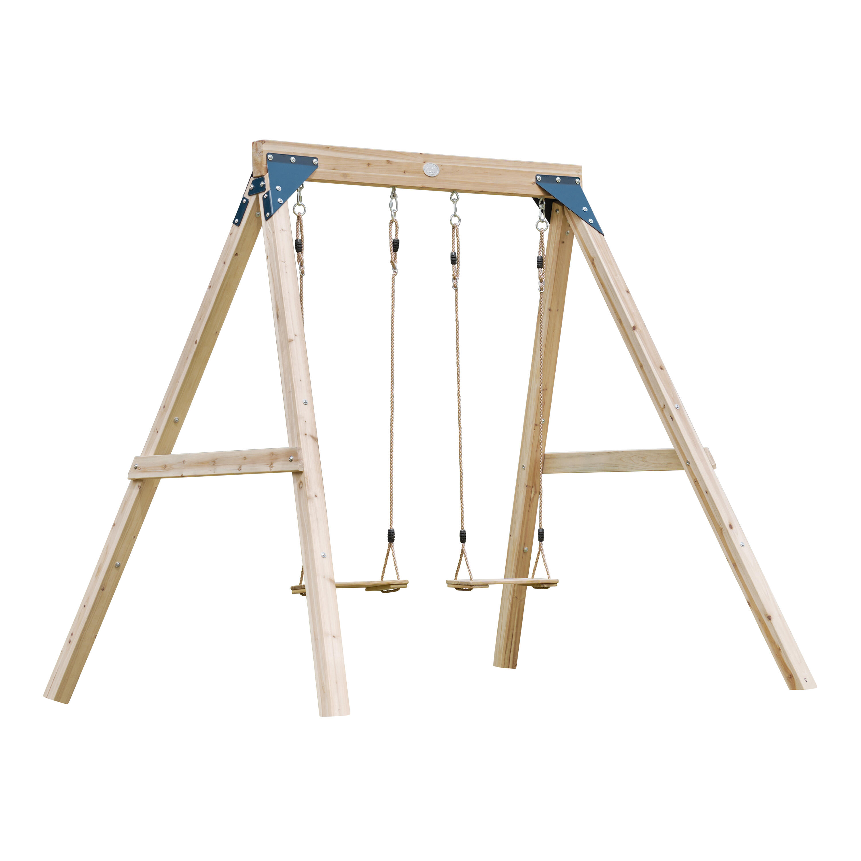 Axi - Balançoire Double En Bois, Marron - Balançoire - Beige - Taille Unique - Decathlon