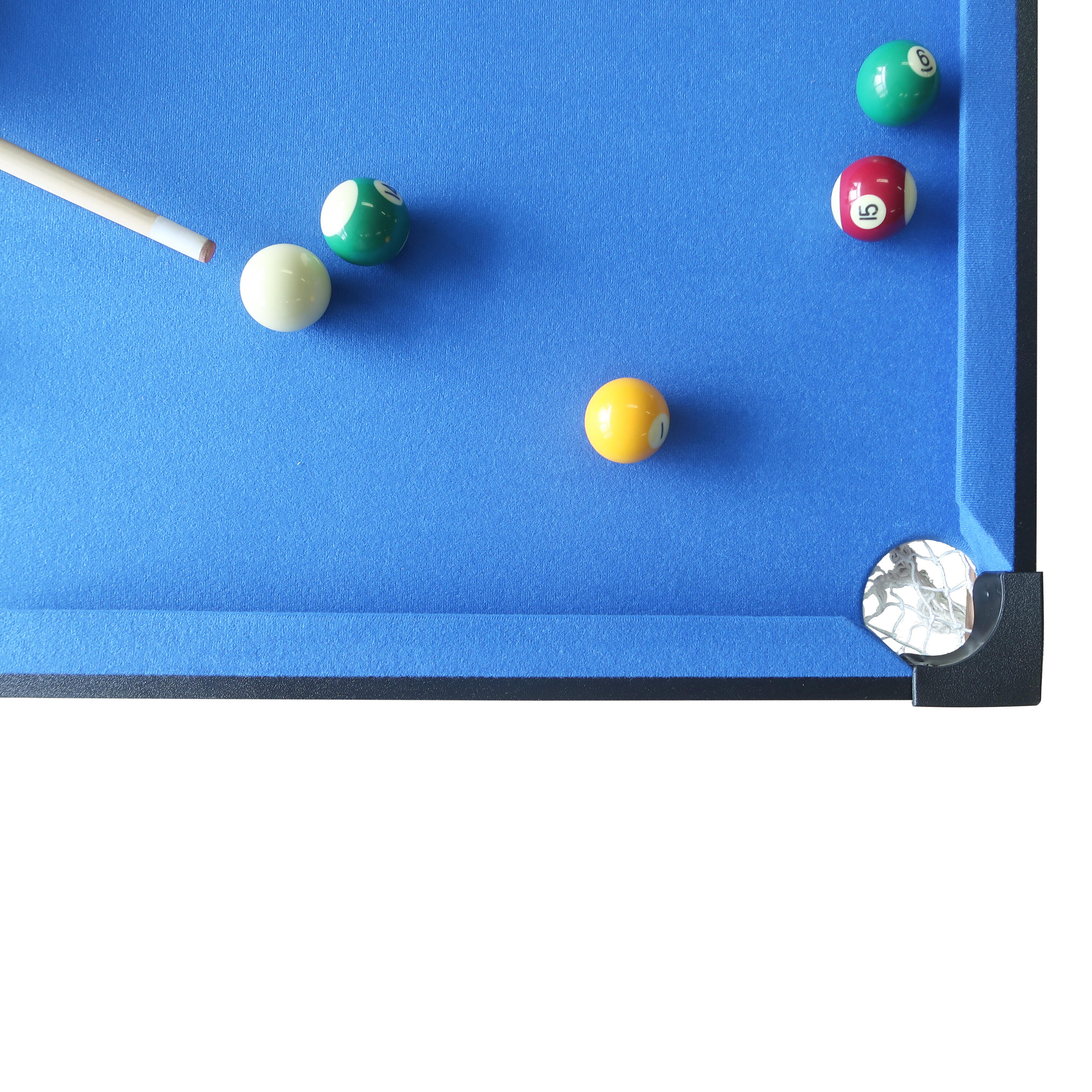 Cougar - Mini Pooltafel Draagbare zwart/blauw | 110 x 56 cm 6/7