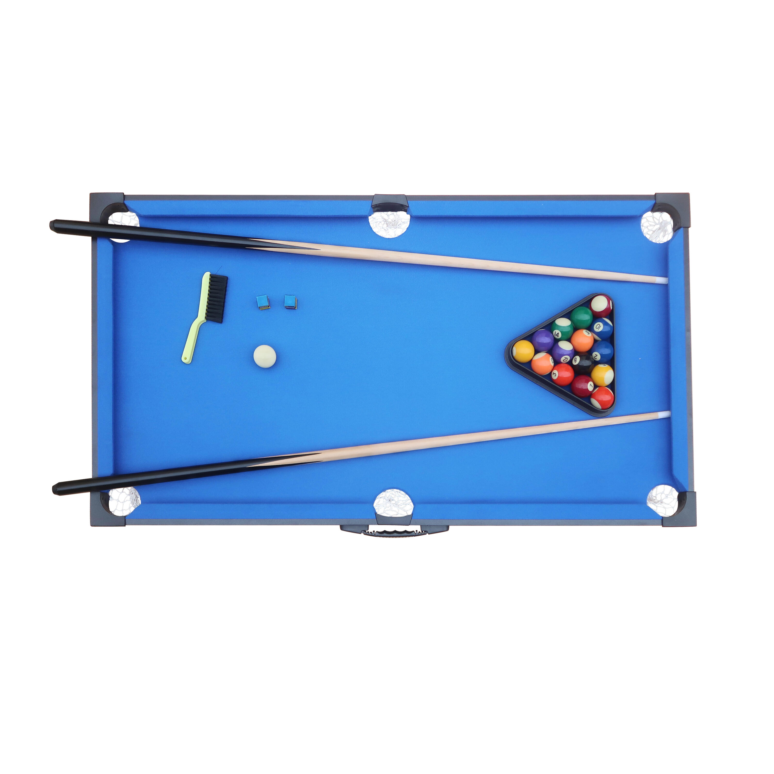 Cougar - Mini Pooltafel Draagbare zwart/blauw | 110 x 56 cm 5/7