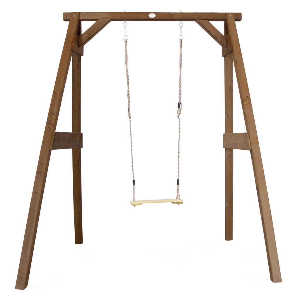 Swing Set, Single-Seat, Brown