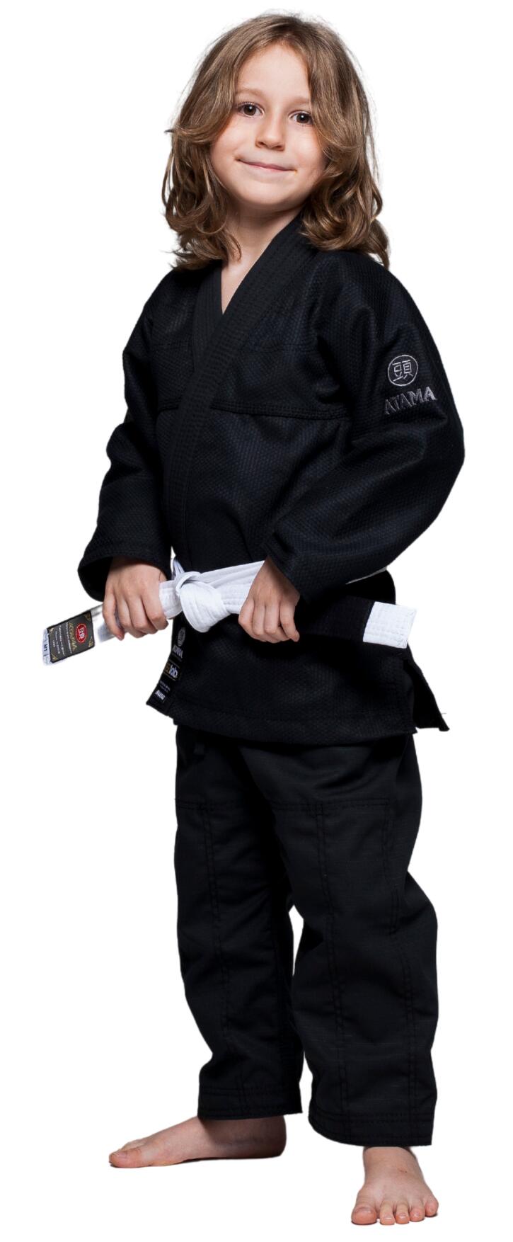 Atama Black Kids Colab Kimono 3/5