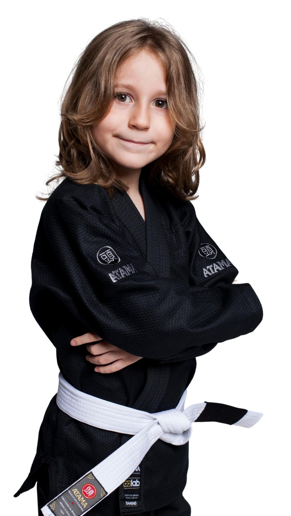Atama Black Kids Colab Kimono 5/5