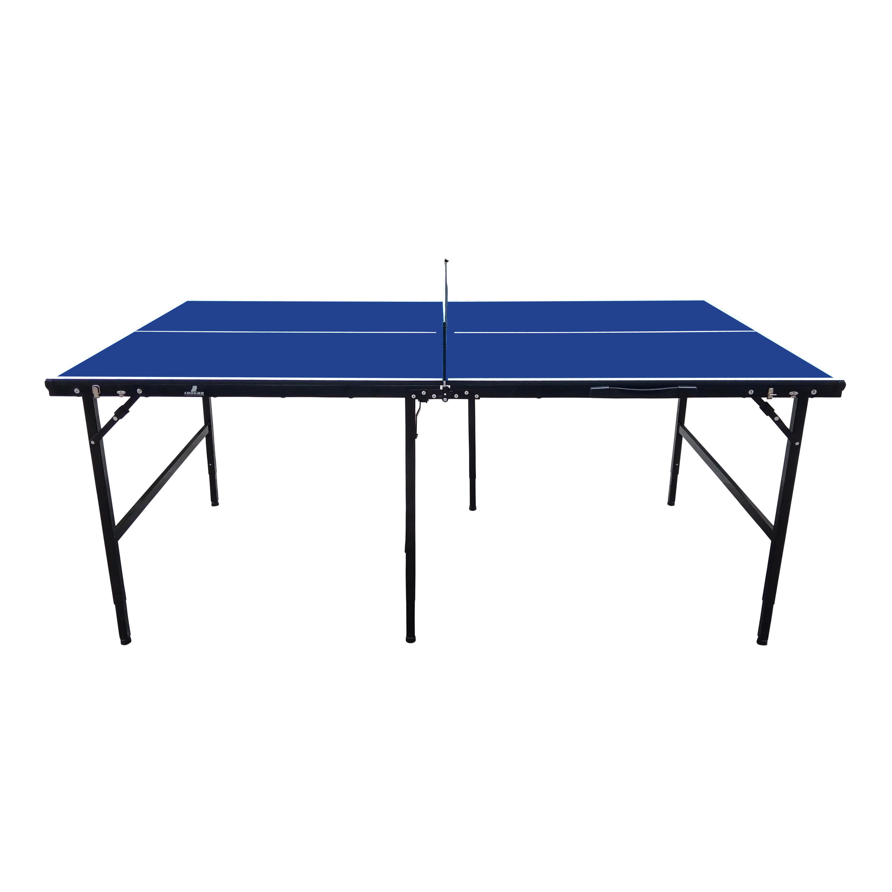 Tavolo da ping pong portatile, Midi 1800, alluminio, protezioni angolari, blu 4/6