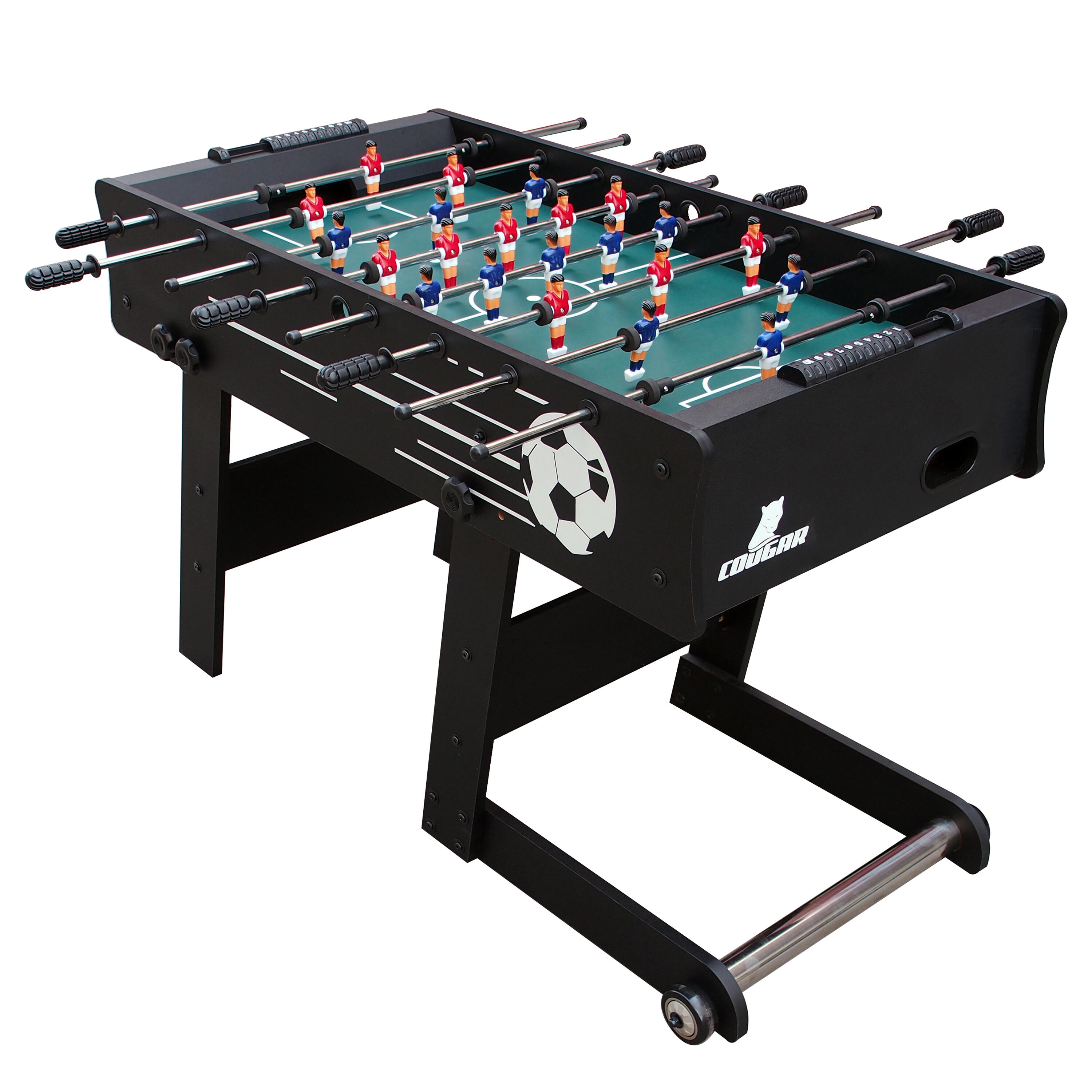 Futbolín plegable, 2 pelotas y marcador, Scorpion Kick, negro 2/7