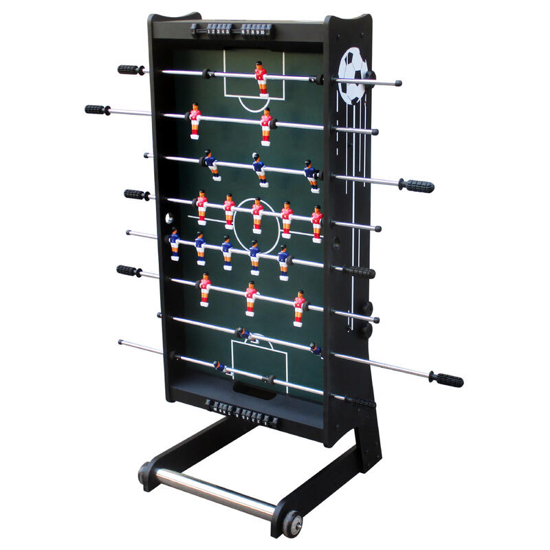 Cougar  Scorpion Kick Table de Babyfoot Noir, 2 balles & comptoir de points