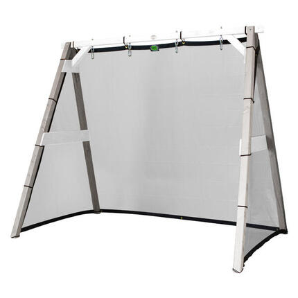 Cadre Football, balançoire, volley-ball, tennis, 4-in-1 Sports Fun, Marron/Blanc