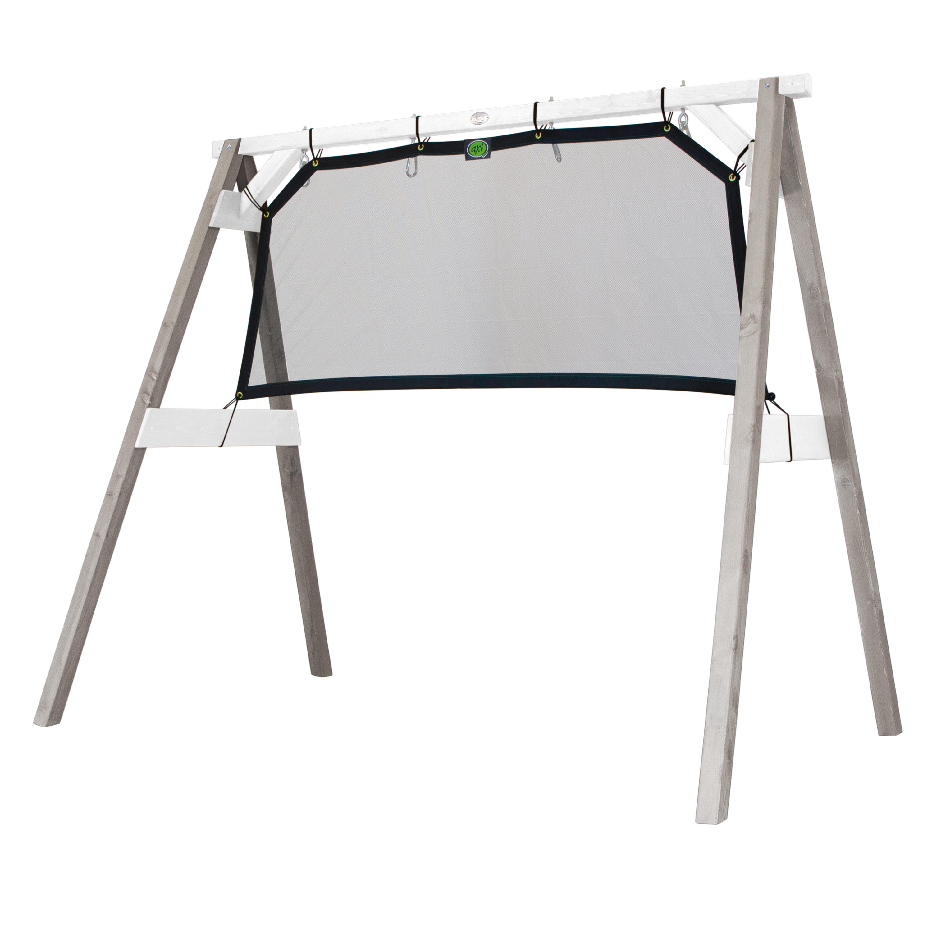 Cadre Football, balançoire, volley-ball, tennis, 4-in-1 Sports Fun, Gris/Blanc 6/7
