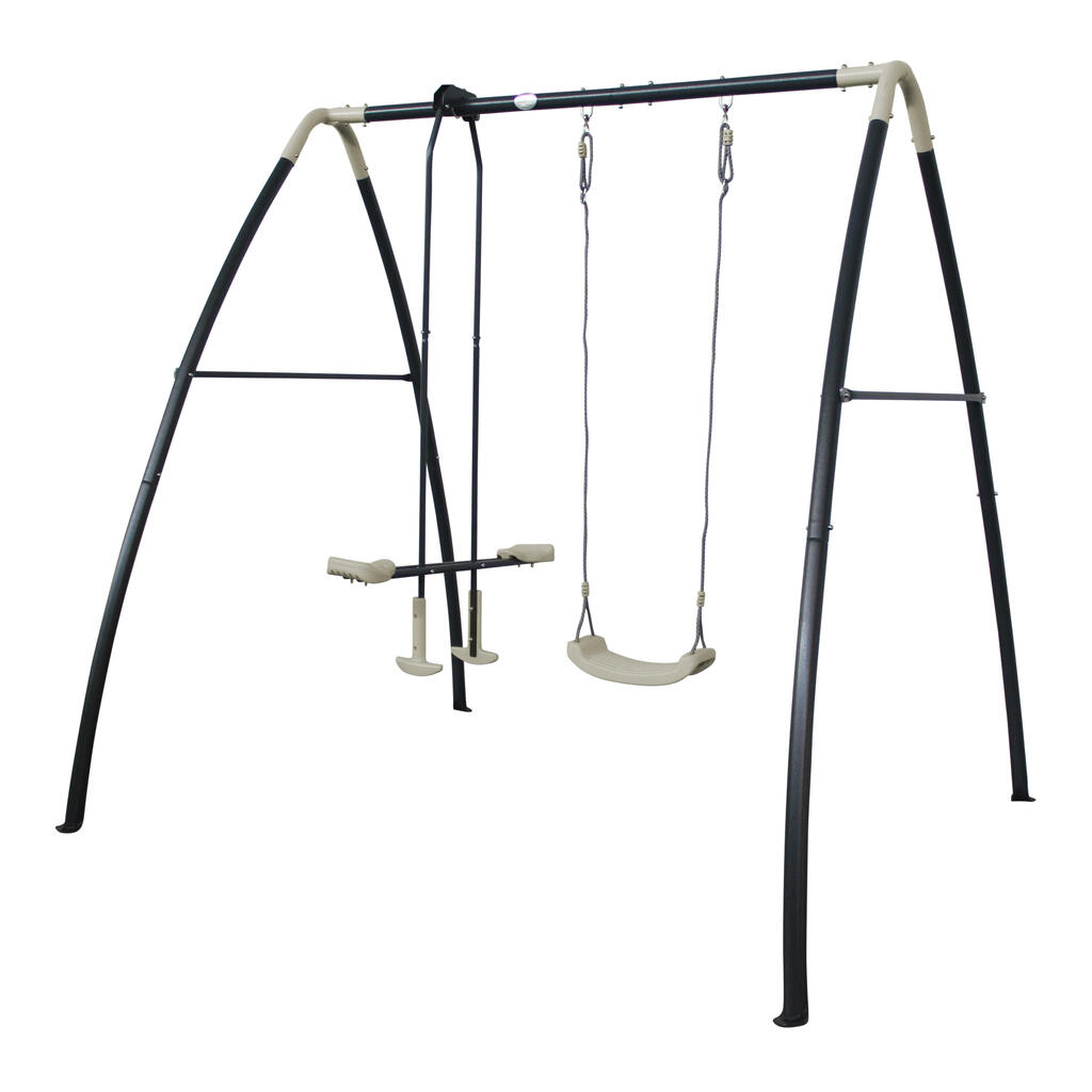 Swing Set - 3 pieces - Metal - Anthracite/Cream