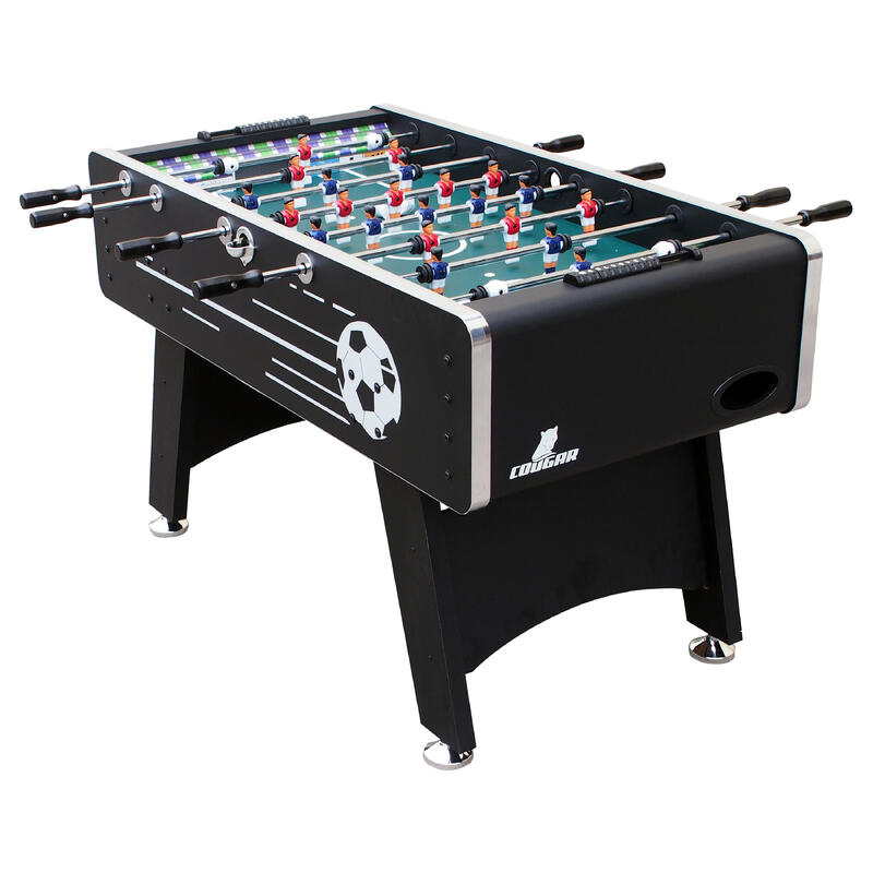 Cougar Arena TS Table de Babyfoot noir, 4 balles & comptoir de points