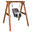AXI Babyschommel bruine houten schommel | grijs/witte schommel