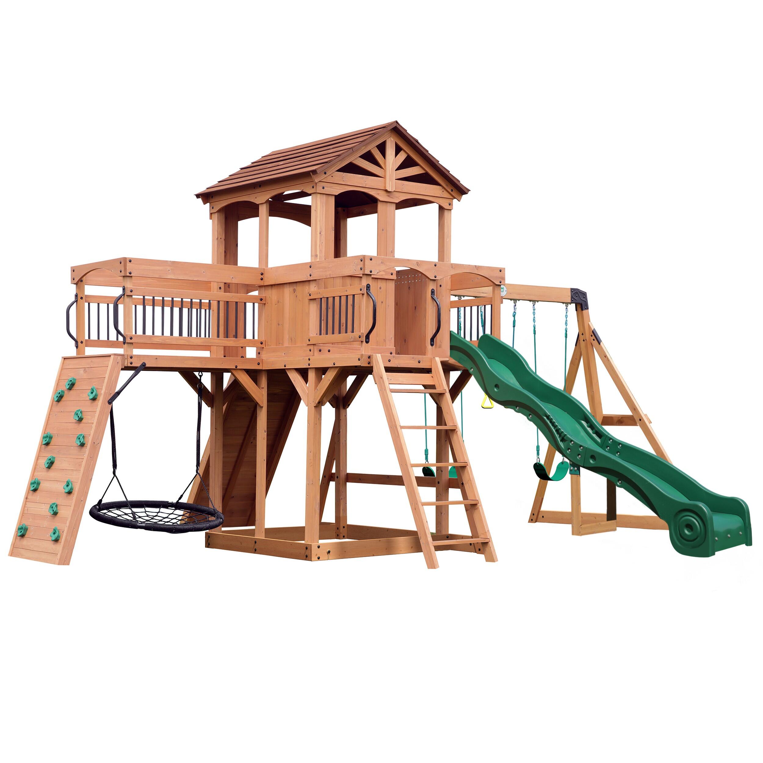 BACKYARD DISCOVERY Backyard Discovery Sterling Point Spielturm, Felswände, Rutsche