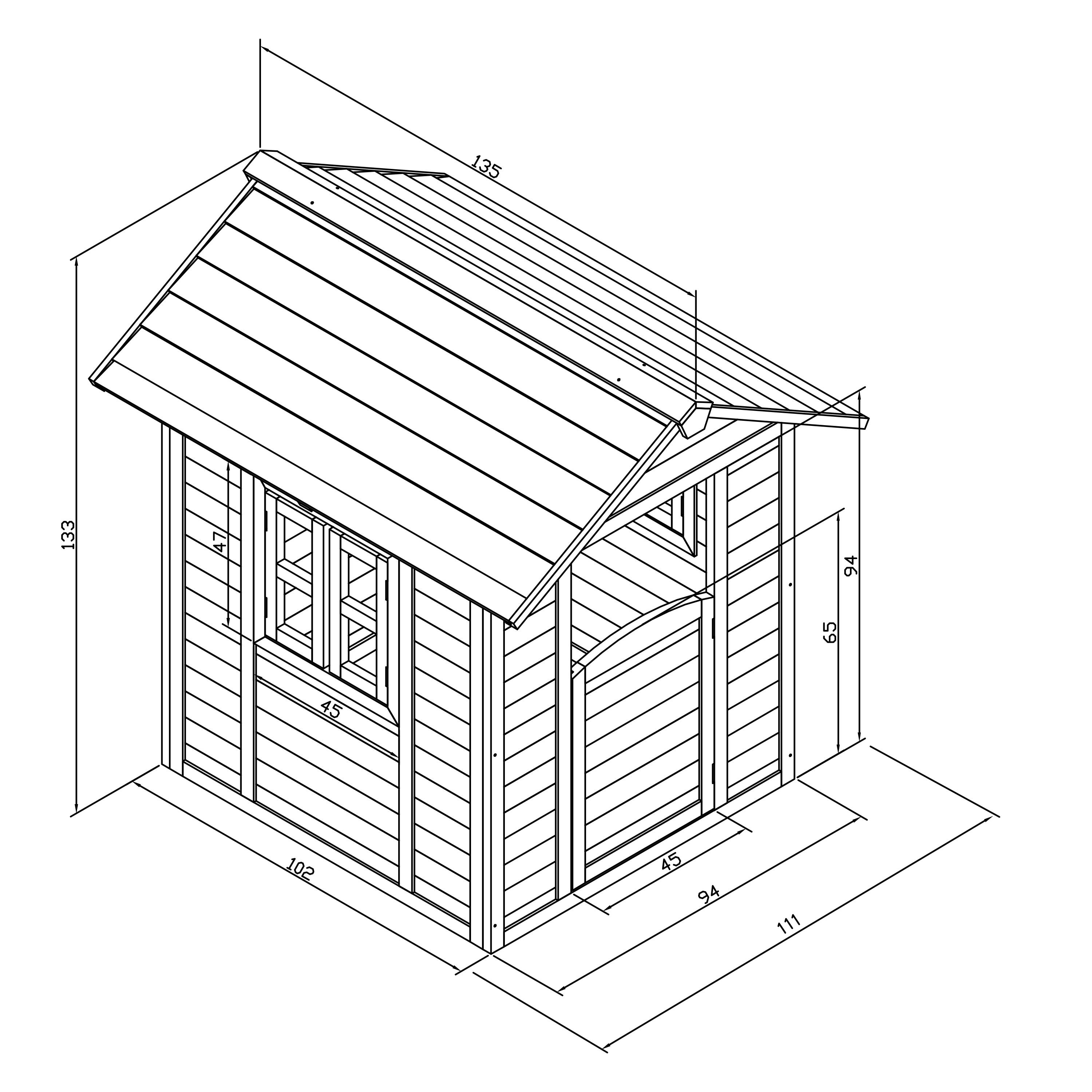 Maisonnette de jardin en bois, Lakeside Valley Green, Verte 3/7