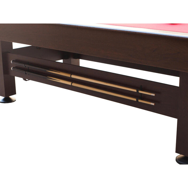 Cougar Saphir 6ft Pooltafel bruin/rood | Inclusief accessoires