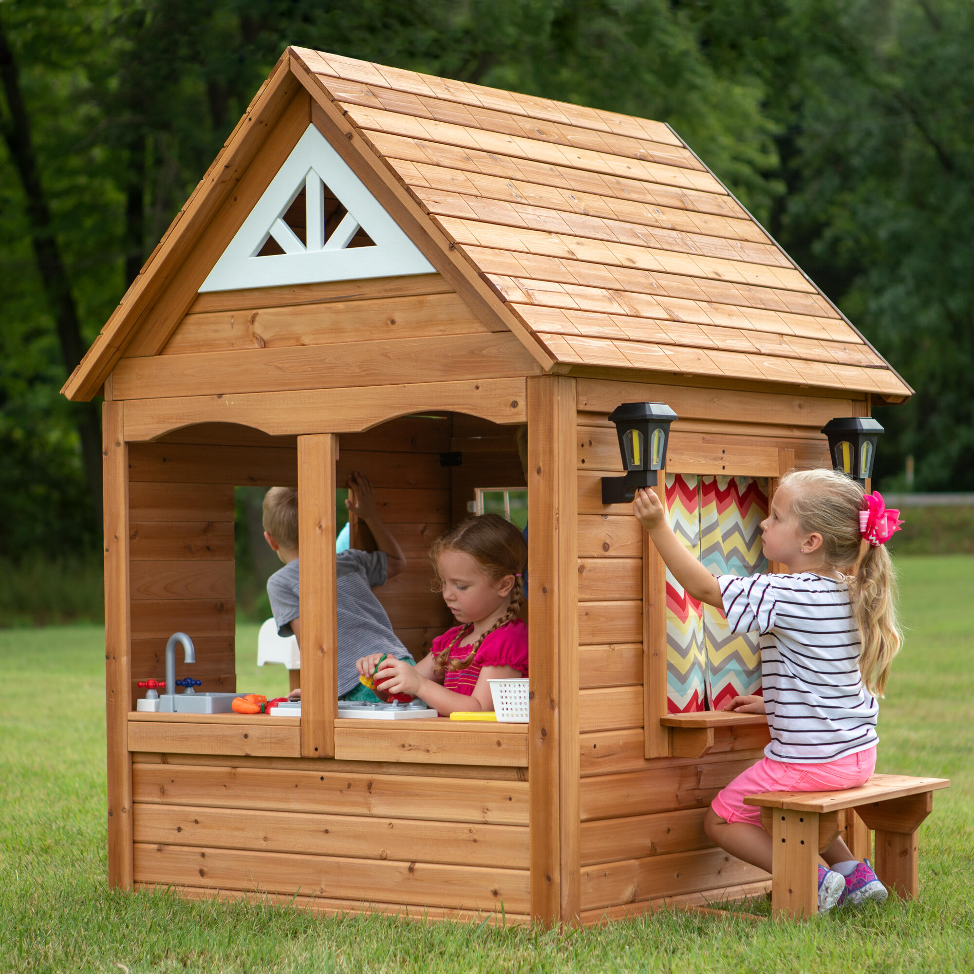 Maisonnette en Bois, Cuisine et Accessoire, Aspen, Marron 4/7