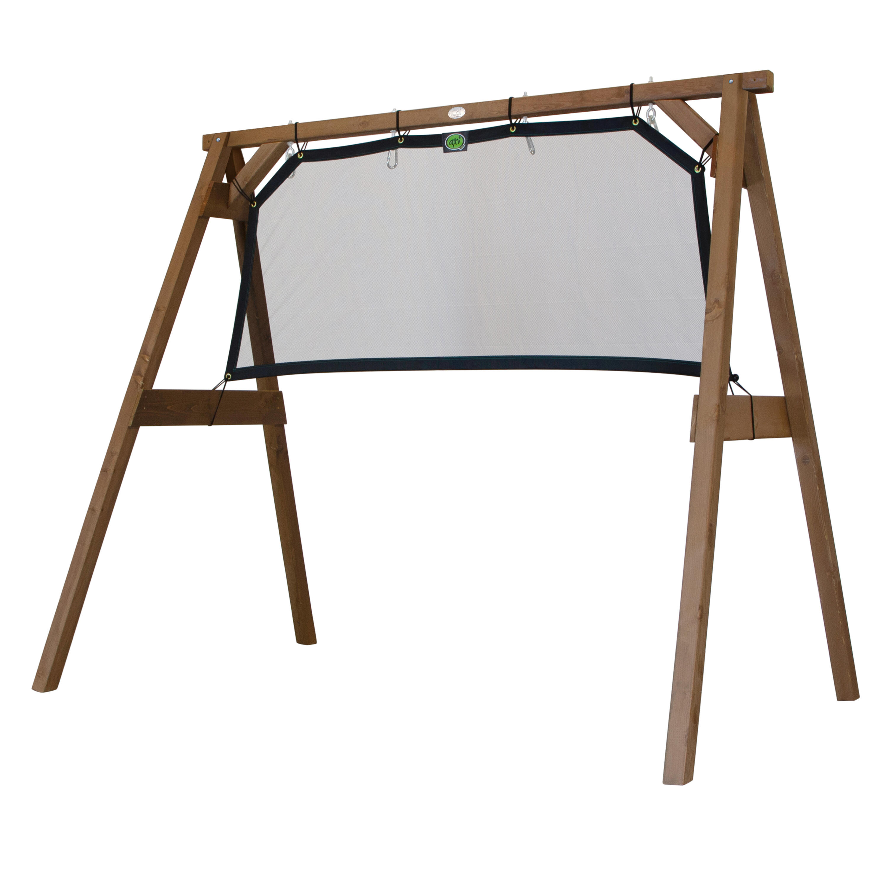 Cadre Football, balançoire, volley-ball, tennis, 4-in-1 Sports Fun, Marron 6/7