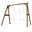 AXI 4-in-1 SportsFun, balançoire, football, volley-ball, tennis, Marron