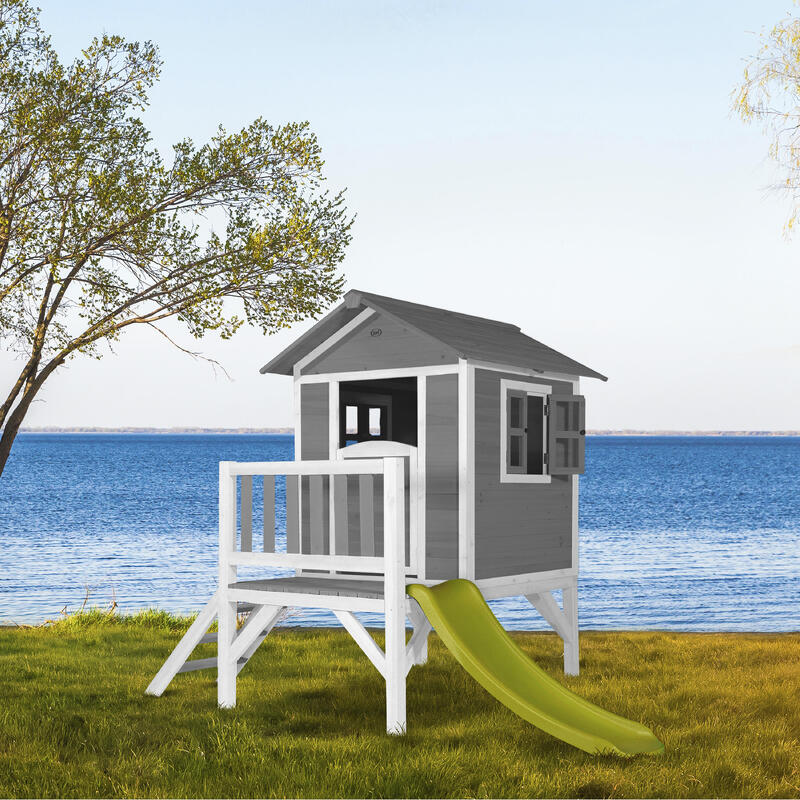 Domek dla dzieci AXI Beach Lodge XL, zjeżdżalnia, Drewno FSC