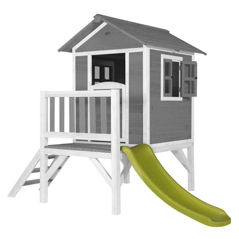 Domek dla dzieci AXI Beach Lodge XL, zjeżdżalnia, Drewno FSC