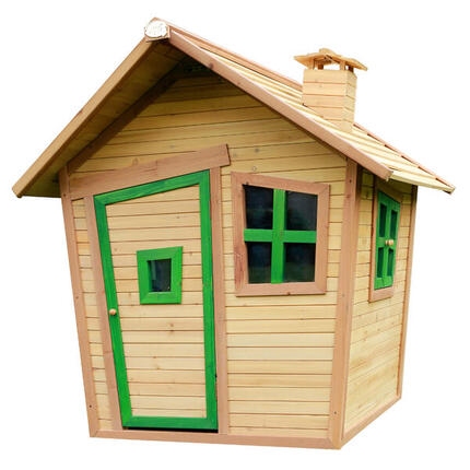 Maisonnette en bois, Alice, Marron/Blanche