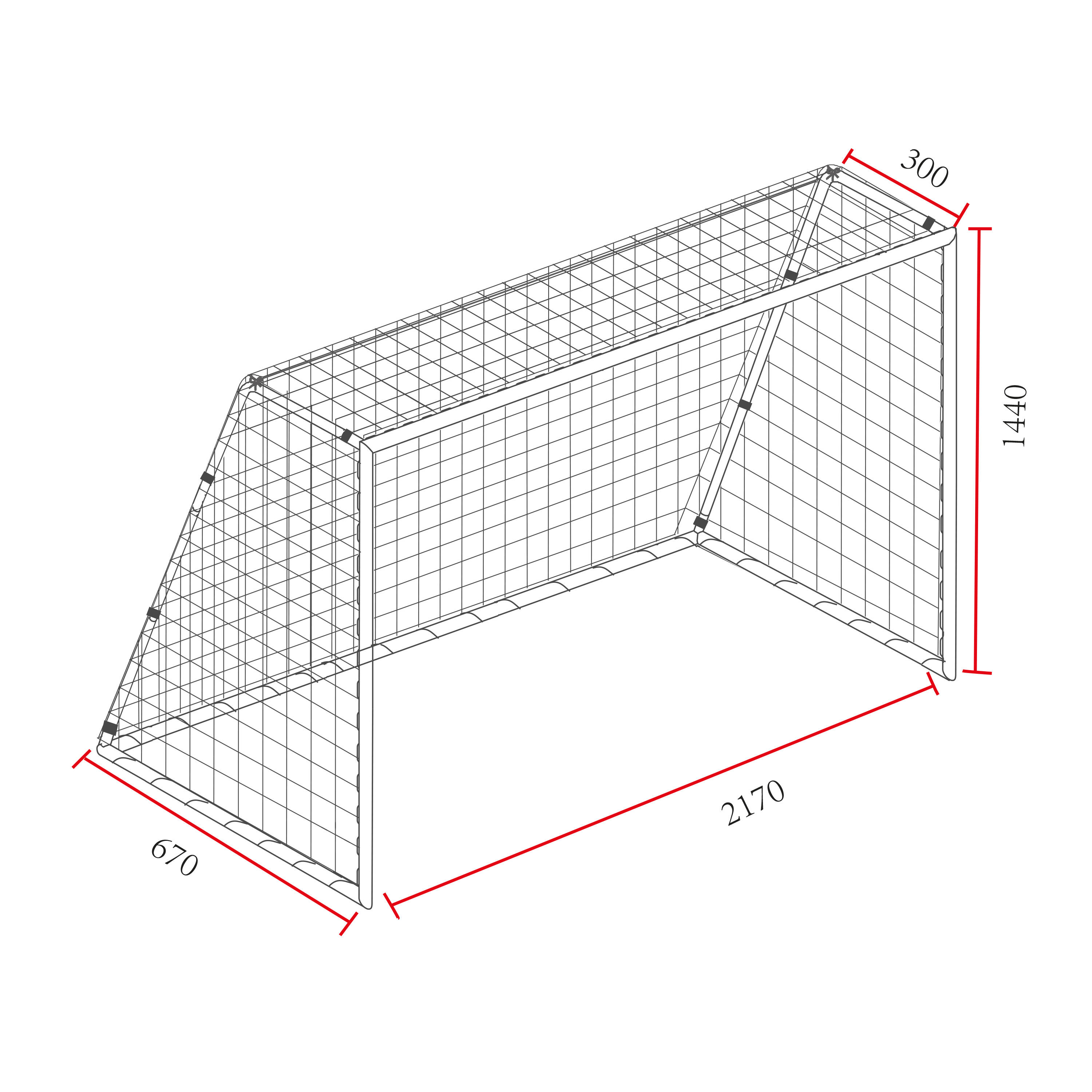 2 Porte Da Calcio Mini Con Rete 45x60 Cm - Accessori Allenamento Per Migliorare La Precisione - 5