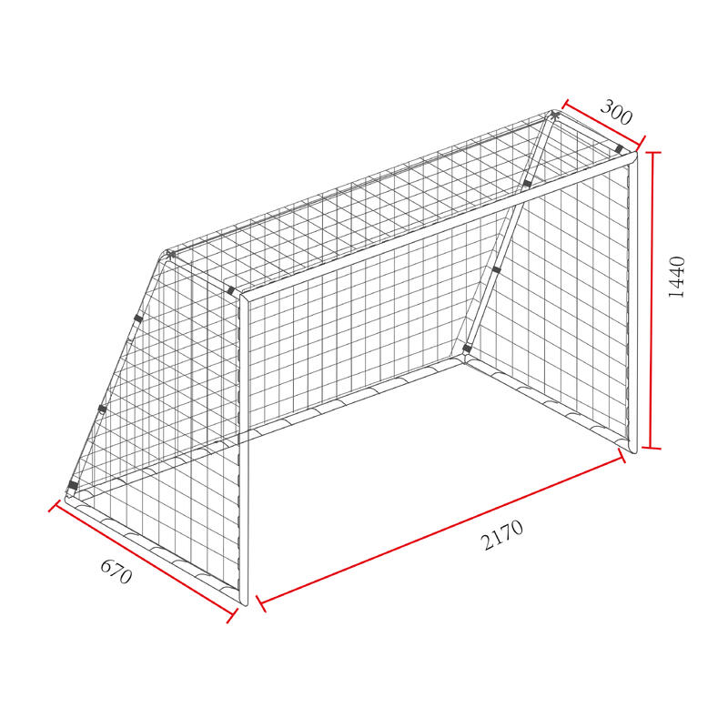 But de Foot 365 x 182 cm Cage de Foot pour Enfants,avec 2 Filets Amovibles, Cadre Robuste en But de Foot 365 x 182 cm Cage de Foot pour Enfants,avec 2 Filets Amovibles, Cadre Robuste en