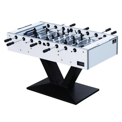 Table de Babyfoot, 4 balles & comptoir de points Worldcup Premium Pro, Blanche