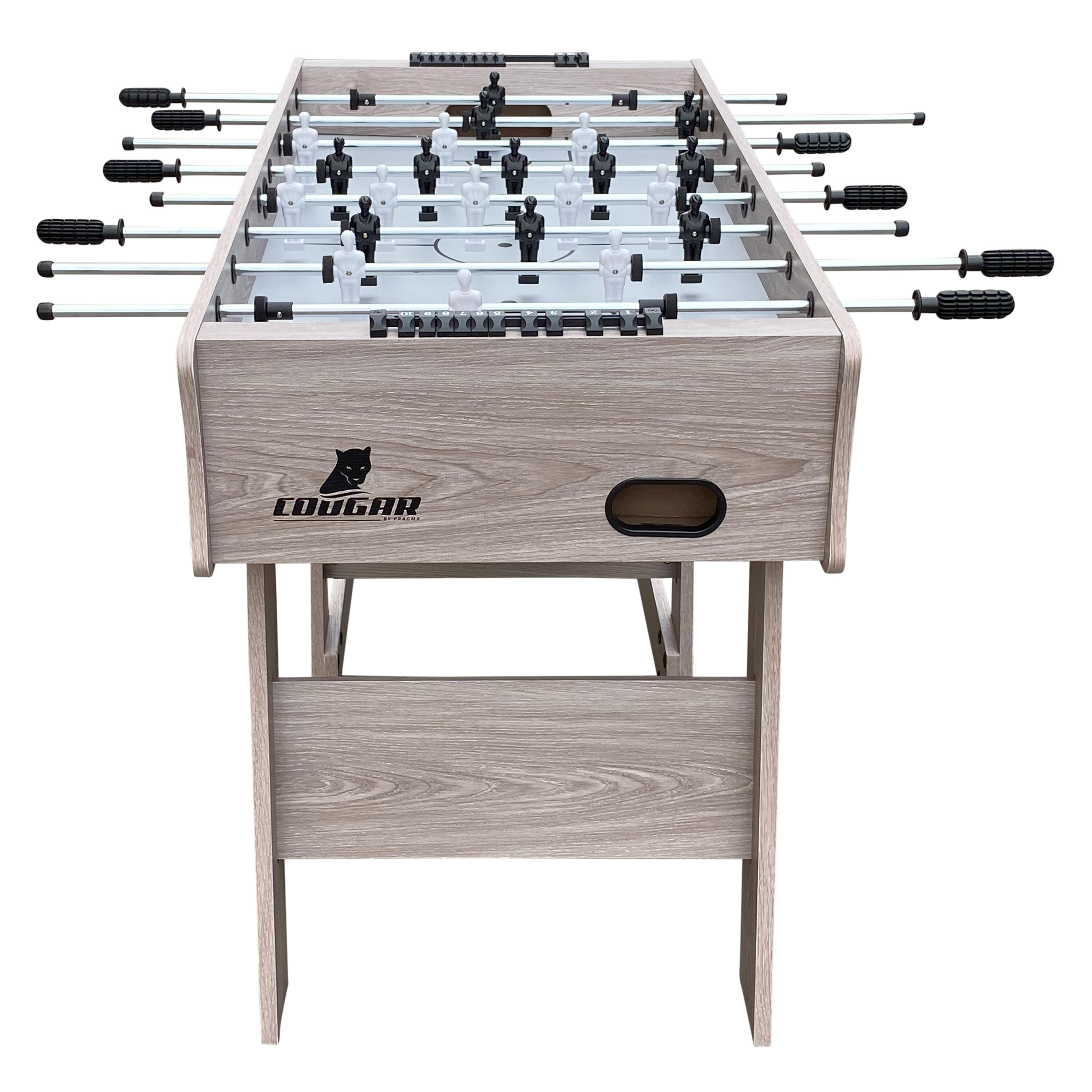 Calcio balilla pieghevole, 2 palline, segnapunti, Scorpion Kick, marrone 7/7