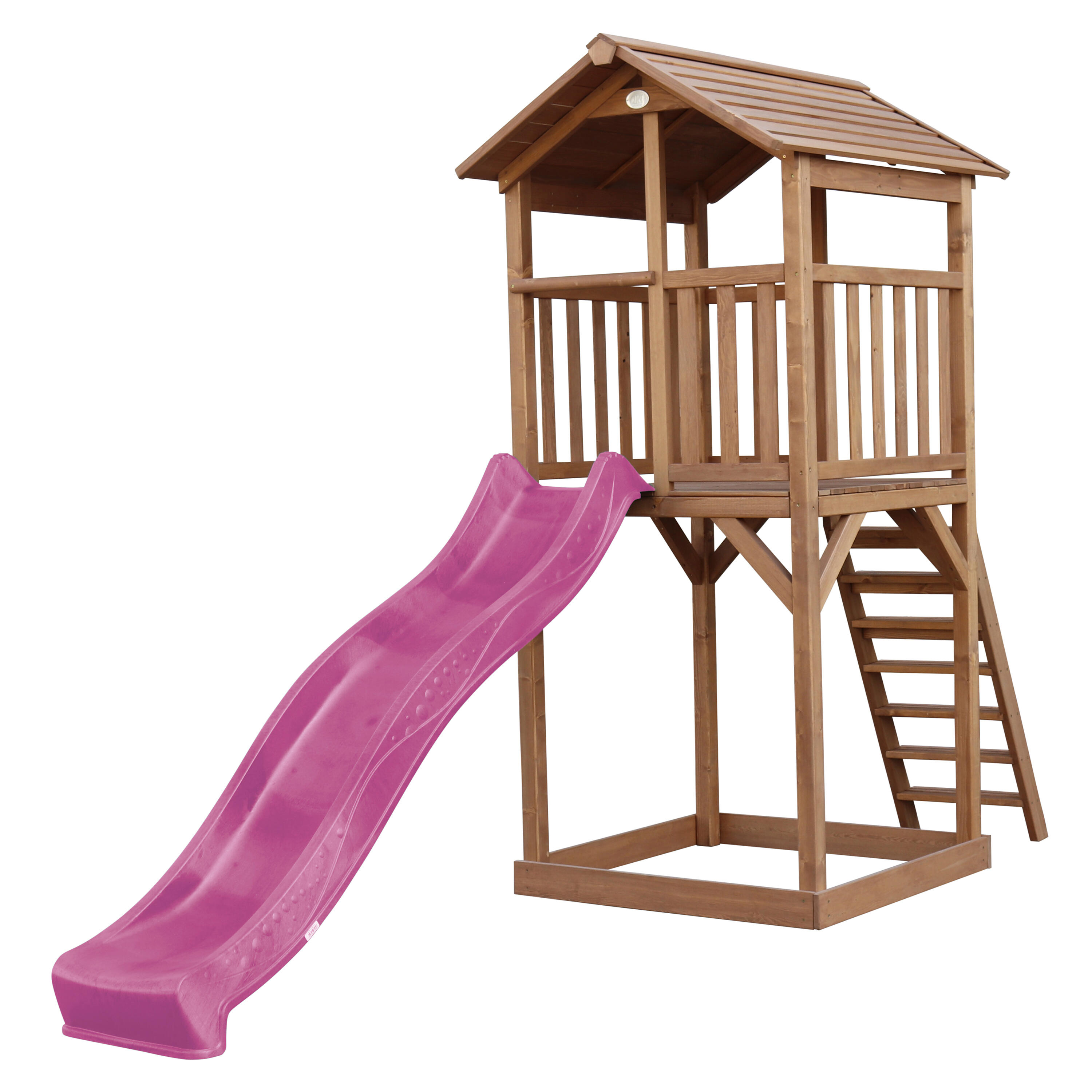Axi - Aire De Jeux Beach Tower Marron - Toboggan Violet - Aire De Jeu - Violet - Taille Unique - Decathlon