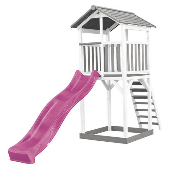 Plac zabaw AXI Beach Tower, zjeżdżalnia i piaskownica