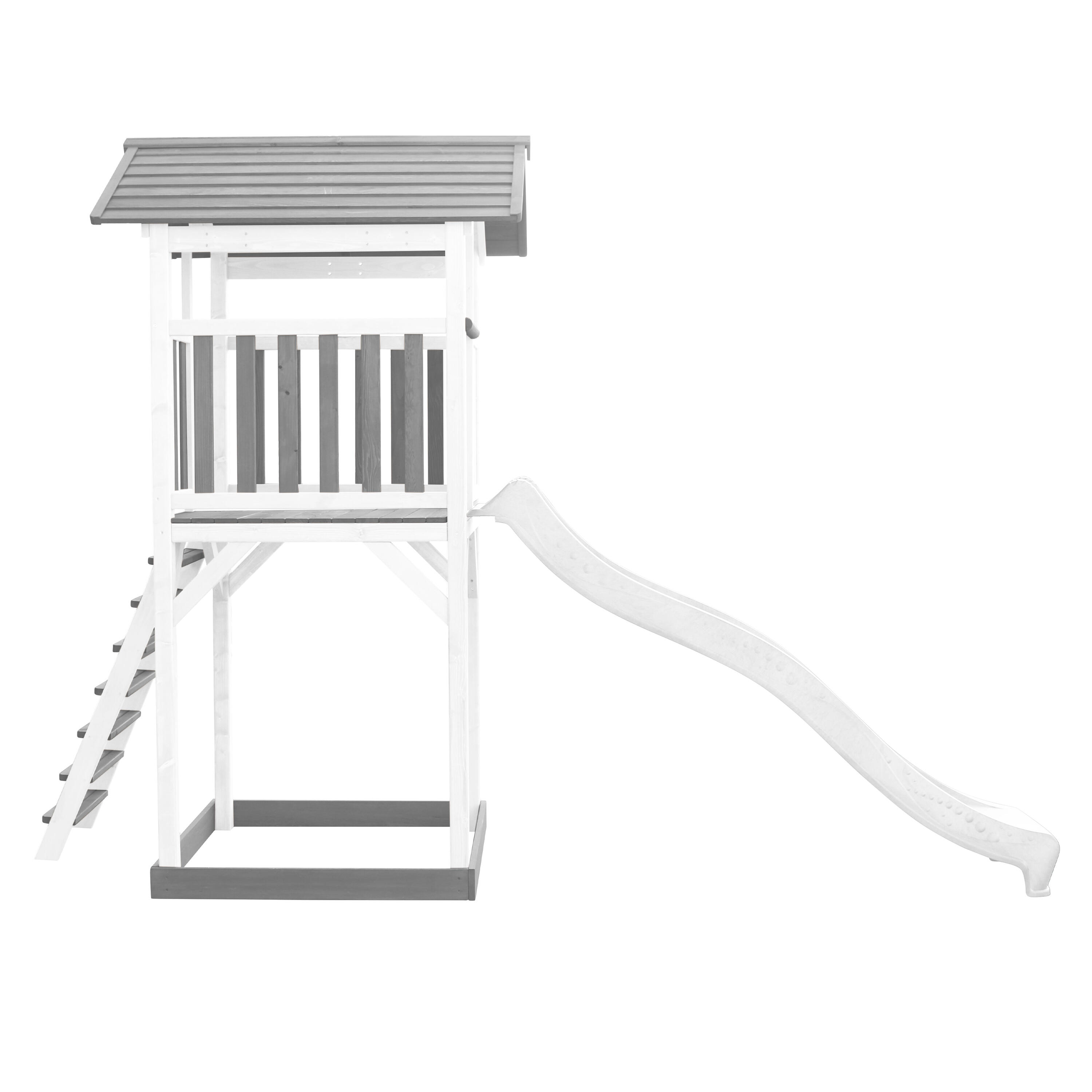 Aire de jeux Beach Tower Grise/Blanche - Toboggan Blanc 7/7