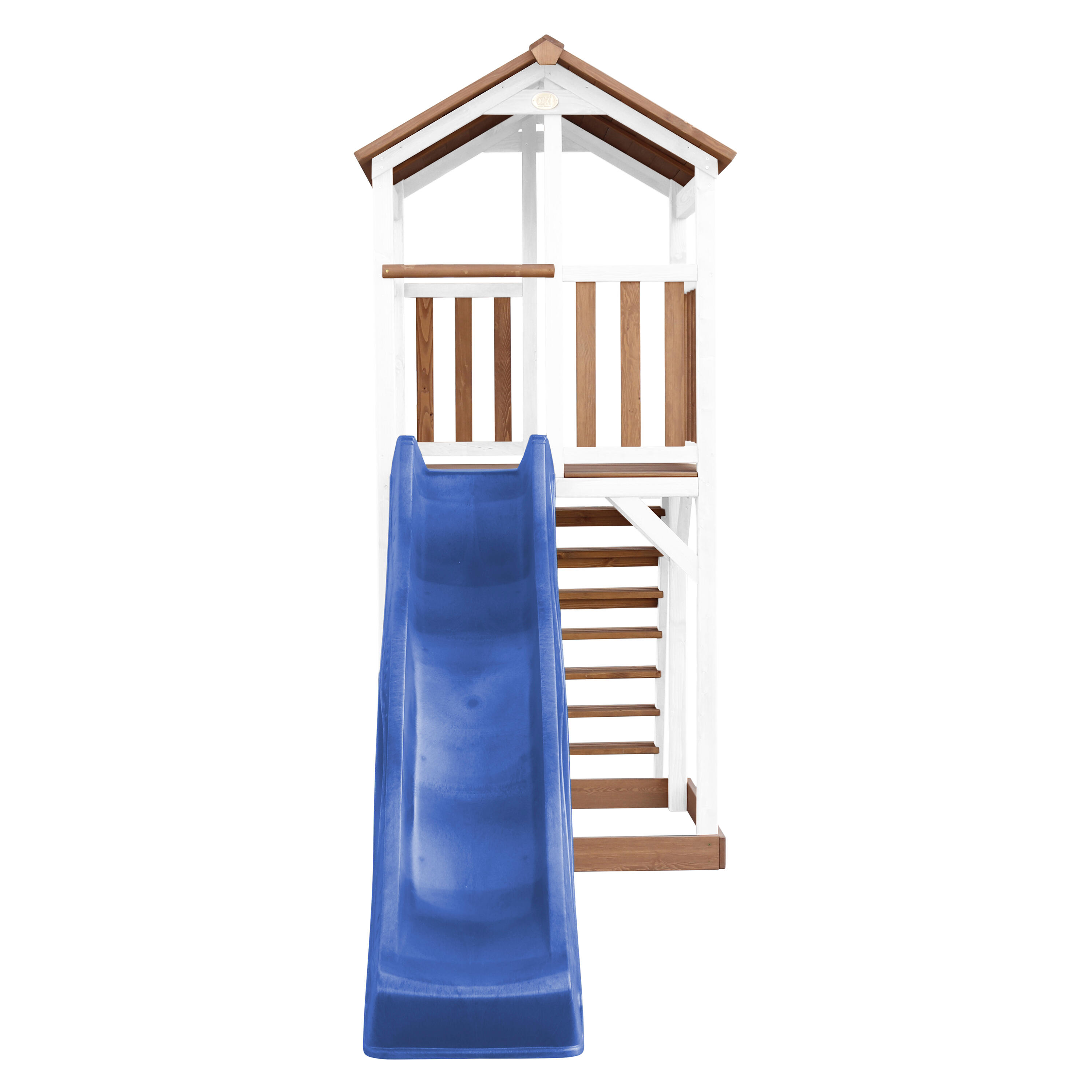 Struttura arrampicata Beach Tower marrone/bianca - scivolo blu 2/7