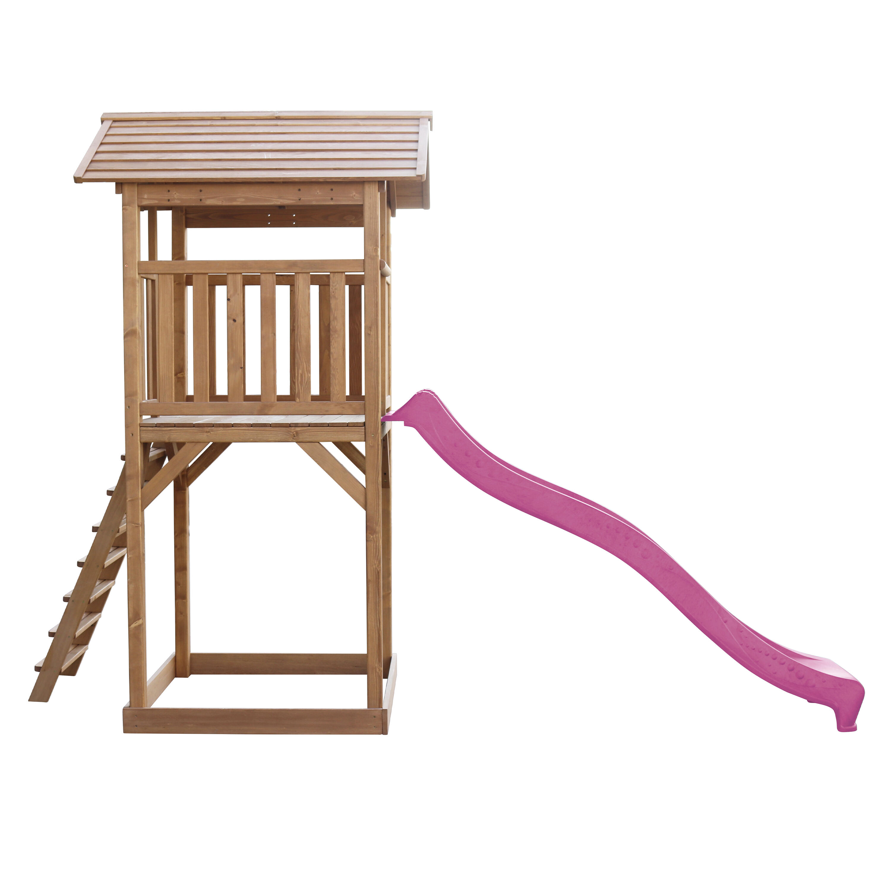 Parque Infantil Beach Tower marrón - Tobogán violeta 7/7