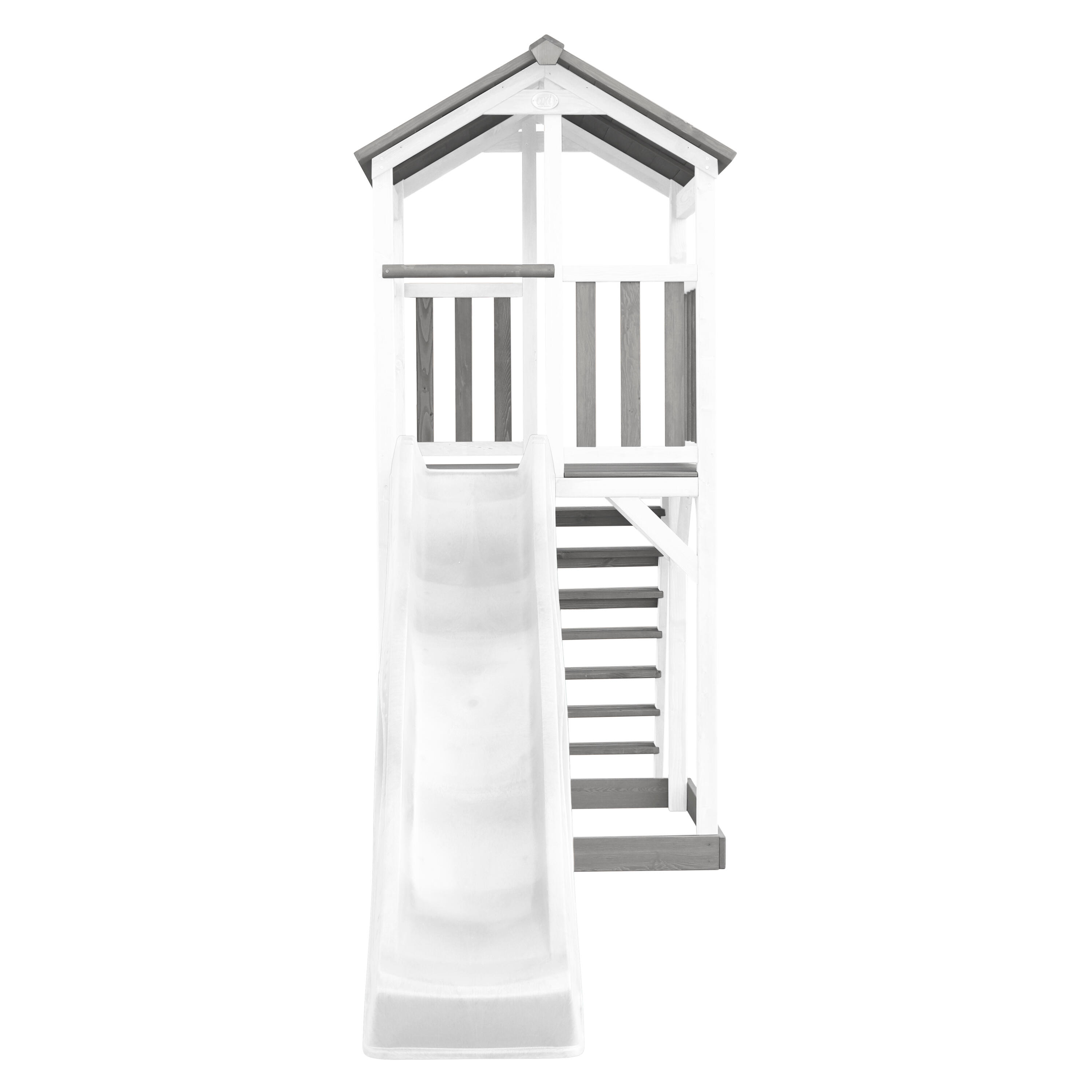 Aire de jeux Beach Tower Grise/Blanche - Toboggan Blanc 2/7