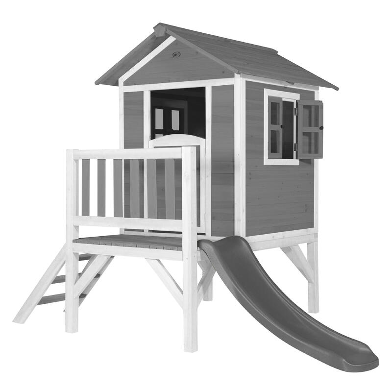 Domek dla dzieci AXI Beach Lodge XL, zjeżdżalnia, Drewno FSC