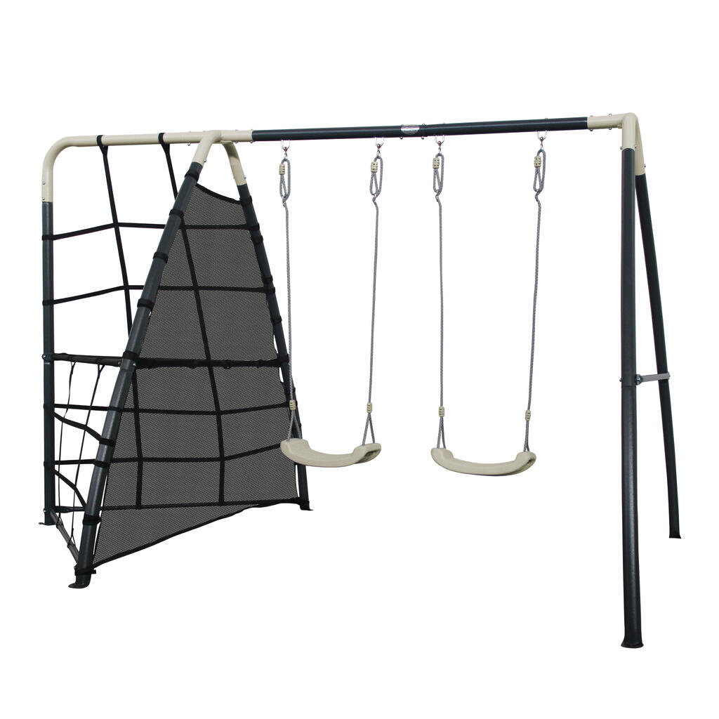 Swing, 2 Seats, Metal, Anthracite/Cream
