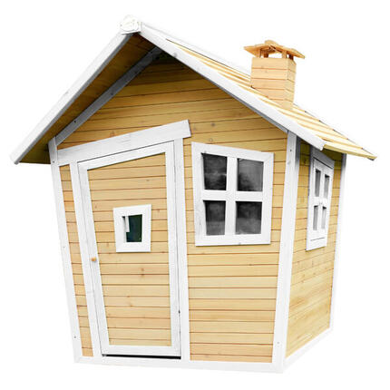 Maisonnette en bois, Alice, Marron/Blanche