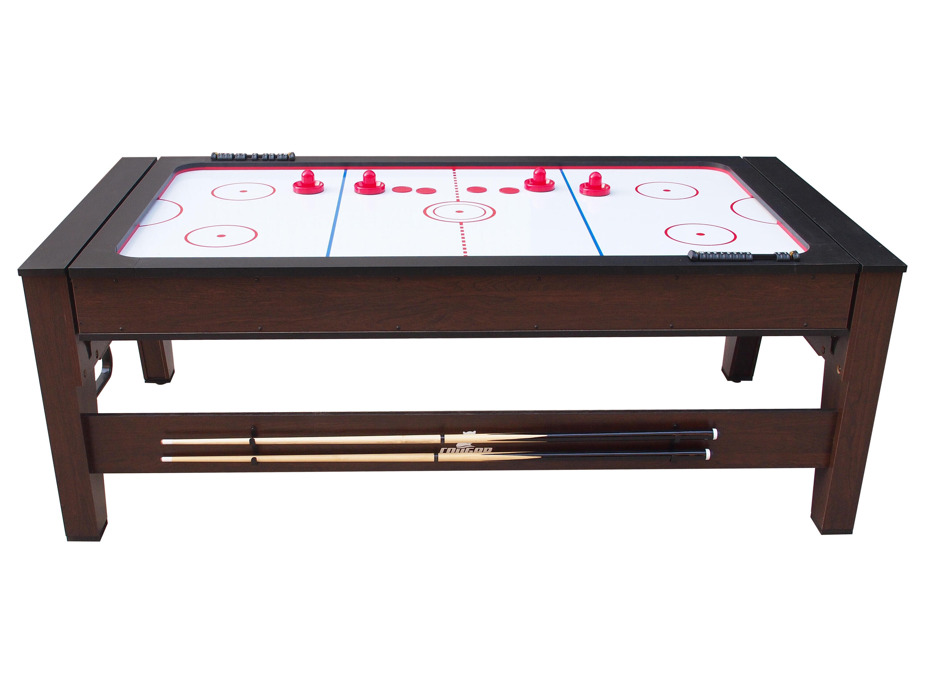 Cougar Reverso Pool & Airhockey Tafel 6ft bruin | Inclusief Accessoires 3/7