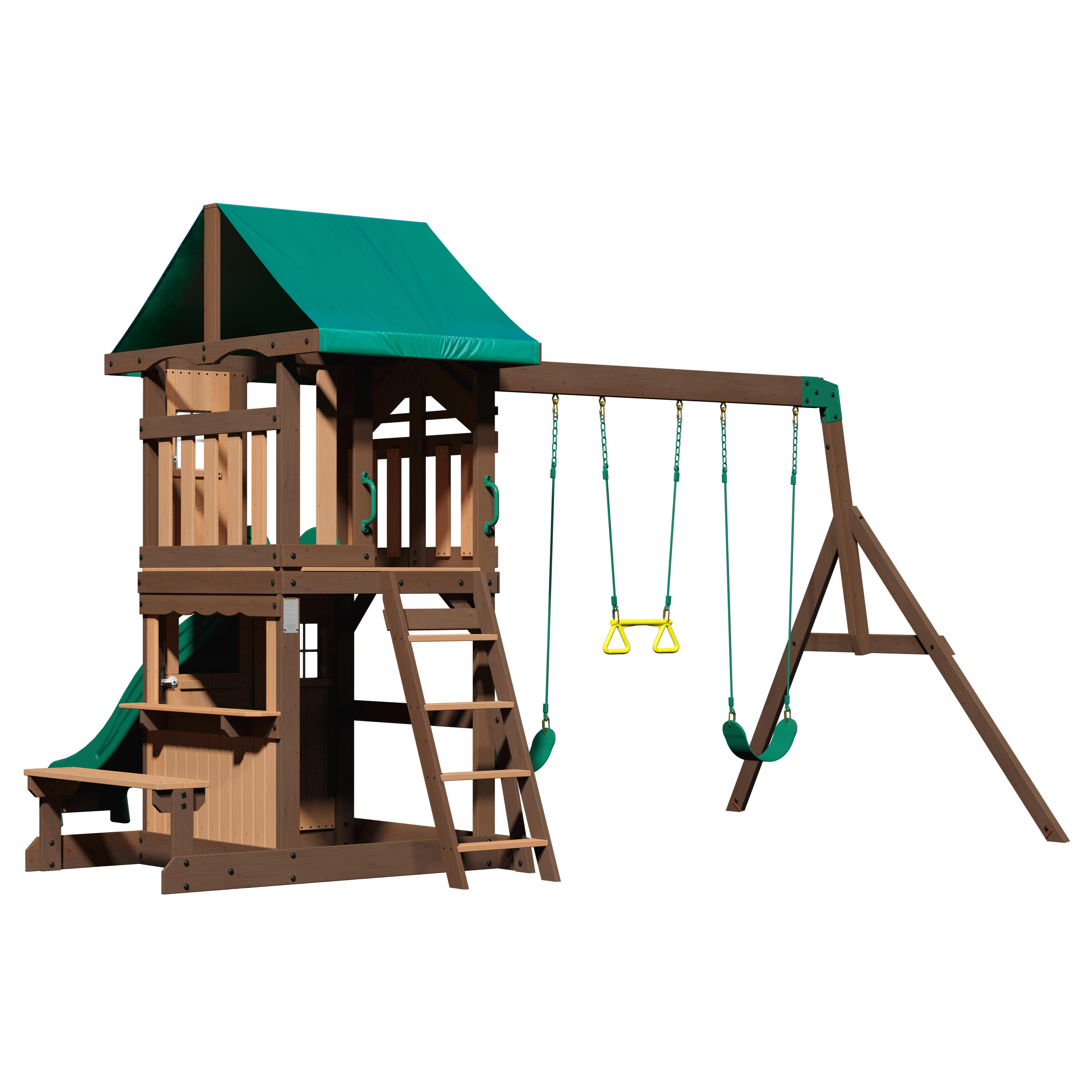 Maisonnette en Bois, Balancoire, Toboggan, Lakewood 2/7