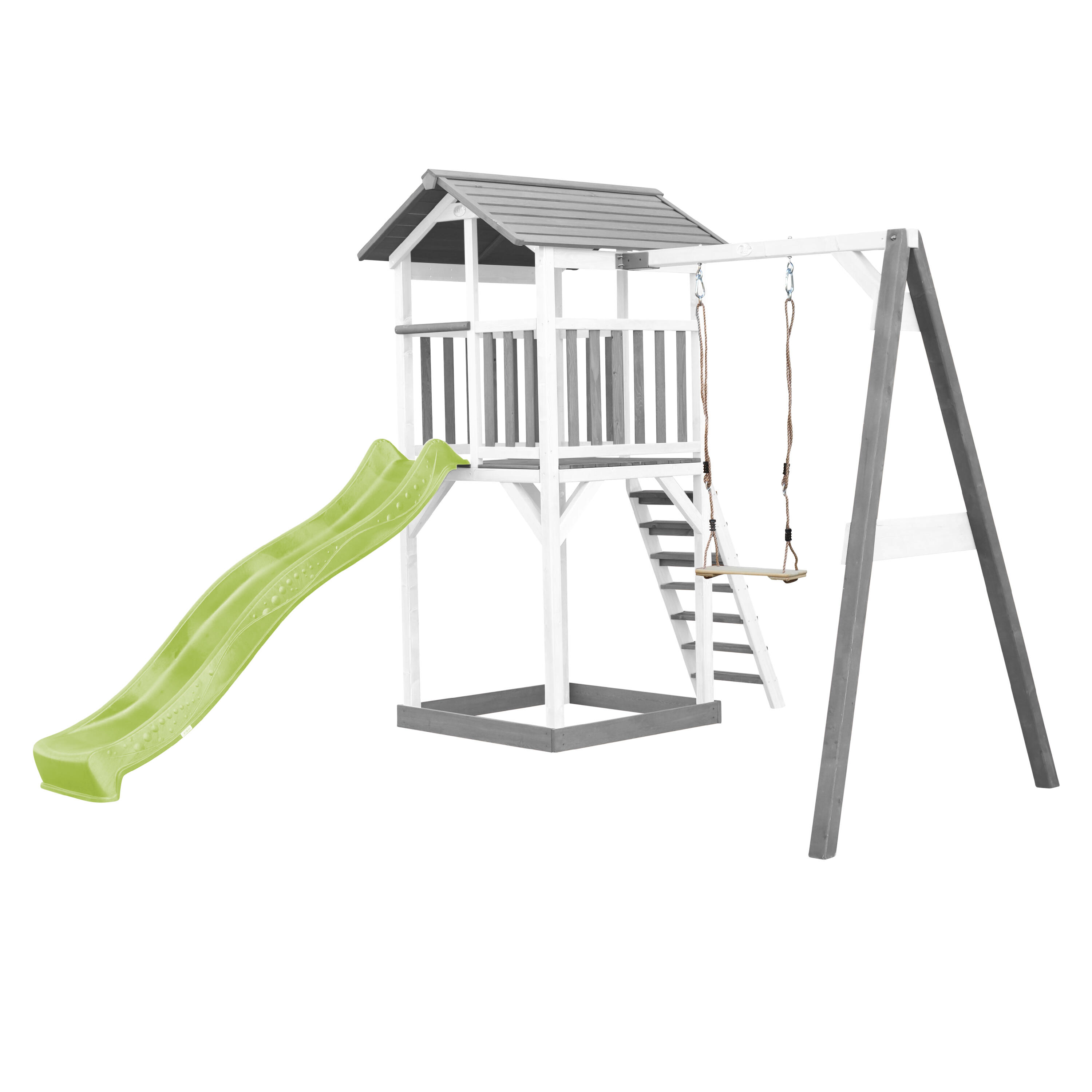 Speeltoren set groen/appelgroen - piratenstuur, verrekijker, handgrepen accessoires